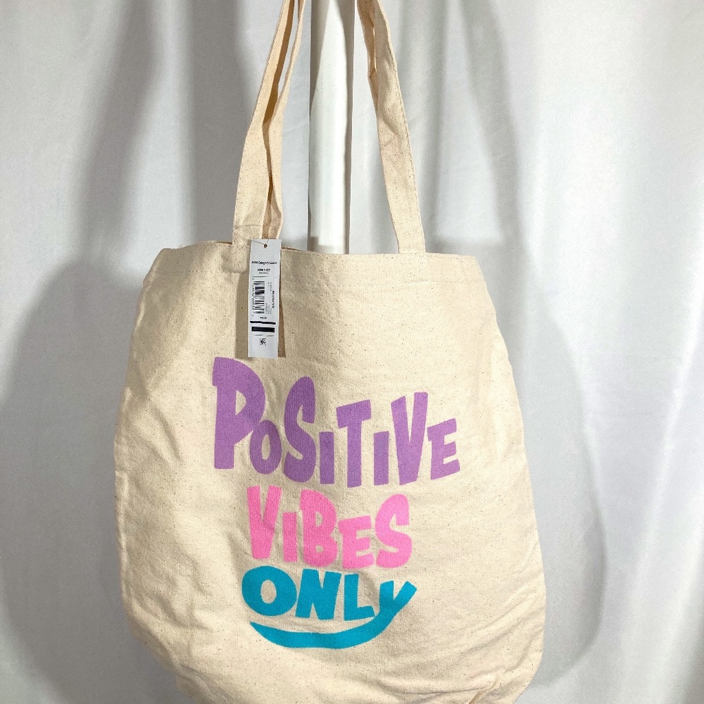 Positive Vibes Only Reusable Bag